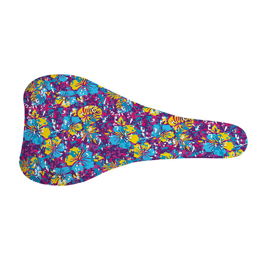 Colorful Aloha Camouflage Flower Print Bicycle Seat Cover