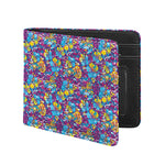 Colorful Aloha Camouflage Flower Print Bifold Wallet