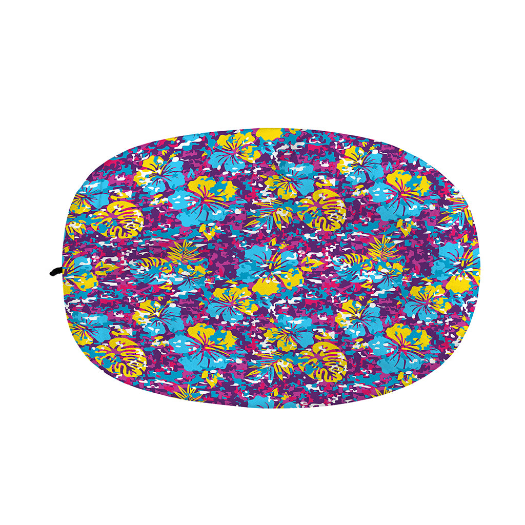 Colorful Aloha Camouflage Flower Print Car Side Mirror Covers
