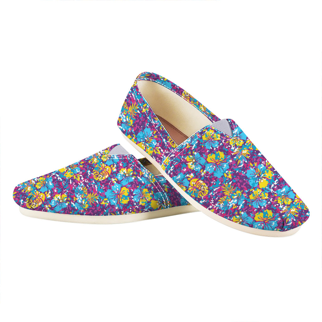 Colorful Aloha Camouflage Flower Print Casual Shoes