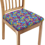 Colorful Aloha Camouflage Flower Print Chair Cushion Cover
