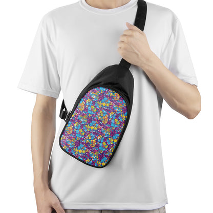 Colorful Aloha Camouflage Flower Print Chest Bag
