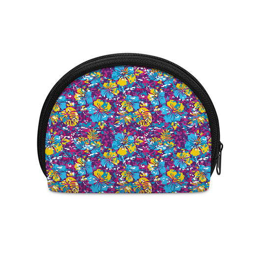 Colorful Aloha Camouflage Flower Print Coin Purse