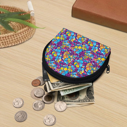 Colorful Aloha Camouflage Flower Print Coin Purse