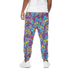 Colorful Aloha Camouflage Flower Print Cotton Pants