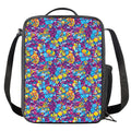 Colorful Aloha Camouflage Flower Print Crossbody Lunch Bag