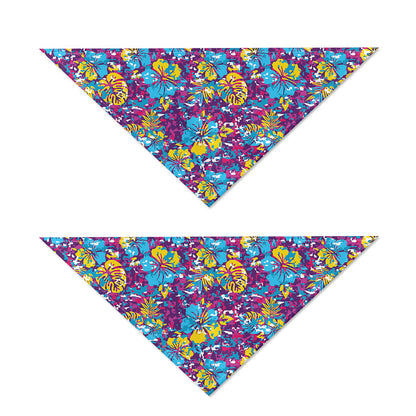 Colorful Aloha Camouflage Flower Print Dog Bandana