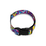 Colorful Aloha Camouflage Flower Print Dog Collar