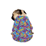 Colorful Aloha Camouflage Flower Print Dog Zip Up Jacket
