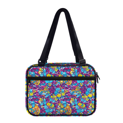 Colorful Aloha Camouflage Flower Print Double Strap Bible Bag