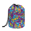 Colorful Aloha Camouflage Flower Print Drawstring Makeup Bag