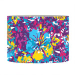 Colorful Aloha Camouflage Flower Print Drum Lamp Shade