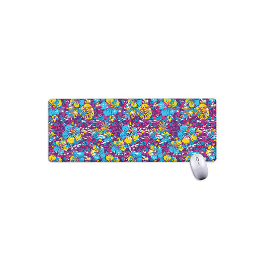 Colorful Aloha Camouflage Flower Print Extended Mouse Pad