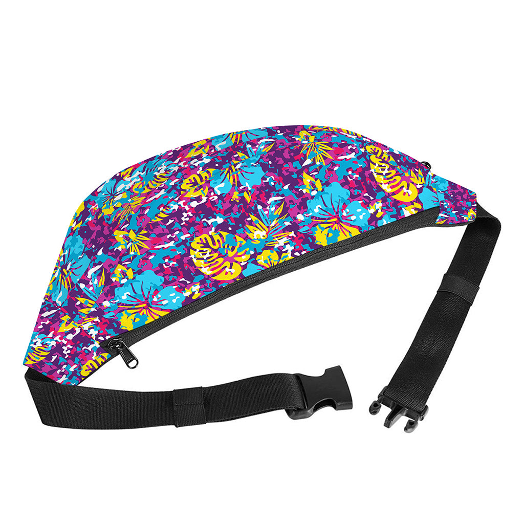 Colorful Aloha Camouflage Flower Print Fanny Pack