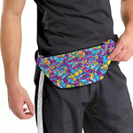 Colorful Aloha Camouflage Flower Print Fanny Pack