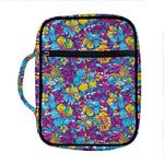 Colorful Aloha Camouflage Flower Print Front Pocket Bible Bag