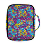Colorful Aloha Camouflage Flower Print Front Pocket Bible Bag