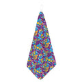 Colorful Aloha Camouflage Flower Print Hand Towel