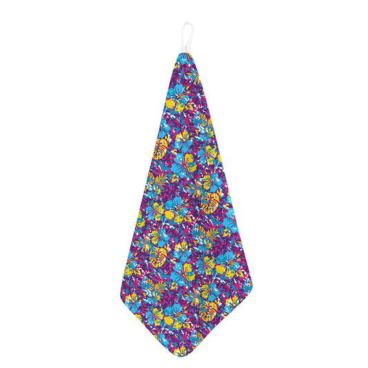 Colorful Aloha Camouflage Flower Print Hand Towel