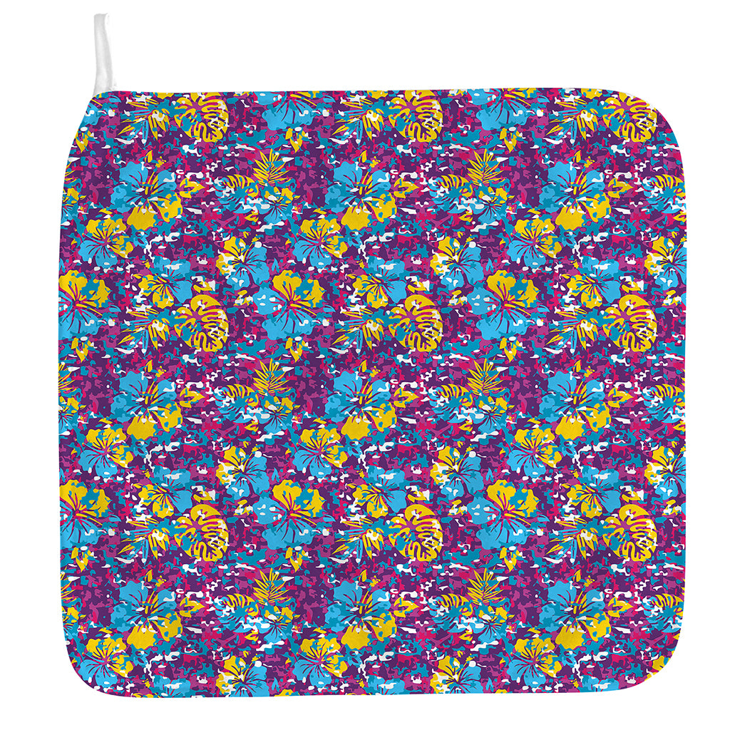Colorful Aloha Camouflage Flower Print Hand Towel