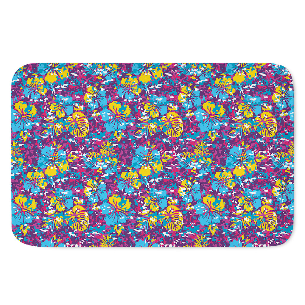 Colorful Aloha Camouflage Flower Print Indoor Door Mat