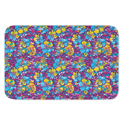 Colorful Aloha Camouflage Flower Print Indoor Door Mat