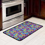 Colorful Aloha Camouflage Flower Print Kitchen Mat