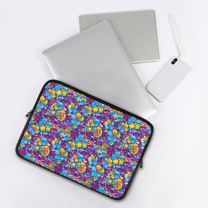 Colorful Aloha Camouflage Flower Print Laptop Sleeve