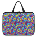 Colorful Aloha Camouflage Flower Print Laptop Sleeve With Handle