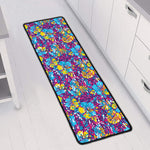 Colorful Aloha Camouflage Flower Print Long Kitchen Mat