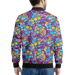 Colorful Aloha Camouflage Flower Print Men's Bomber Jacket