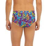 Colorful Aloha Camouflage Flower Print Men's Briefs