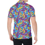 Colorful Aloha Camouflage Flower Print Men's Shirt