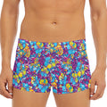 Colorful Aloha Camouflage Flower Print Men's Short Boxer Briefs