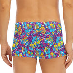 Colorful Aloha Camouflage Flower Print Men's Short Boxer Briefs