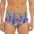 Colorful Aloha Camouflage Flower Print Men's Triangle Swim Briefs