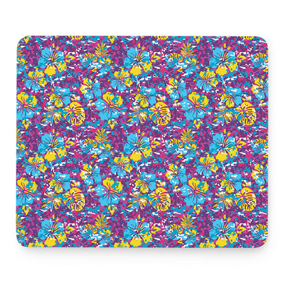 Colorful Aloha Camouflage Flower Print Mouse Pad