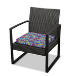 Colorful Aloha Camouflage Flower Print Outdoor Seat Cushion Cover