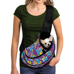 Colorful Aloha Camouflage Flower Print Pet Sling Carrier