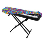 Colorful Aloha Camouflage Flower Print Piano Keyboard Cover