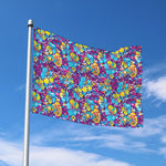 Colorful Aloha Camouflage Flower Print Polyester Flag