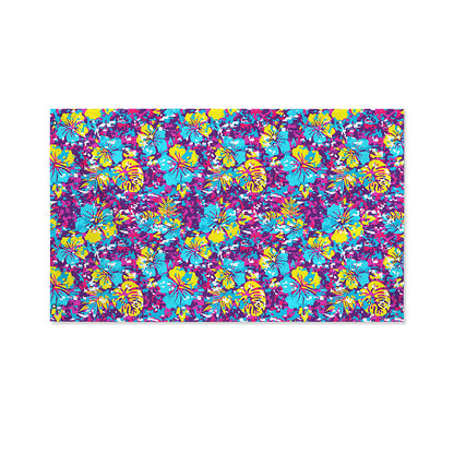 Colorful Aloha Camouflage Flower Print Polyester Flag