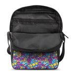 Colorful Aloha Camouflage Flower Print Rectangular Crossbody Bag