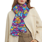 Colorful Aloha Camouflage Flower Print Scarf