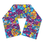 Colorful Aloha Camouflage Flower Print Scarf