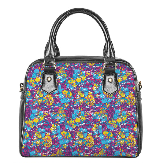 Colorful Aloha Camouflage Flower Print Shoulder Handbag