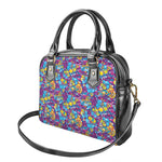 Colorful Aloha Camouflage Flower Print Shoulder Handbag