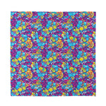 Colorful Aloha Camouflage Flower Print Silk Bandana