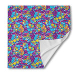 Colorful Aloha Camouflage Flower Print Silk Bandana