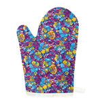 Colorful Aloha Camouflage Flower Print Single Oven Mitt
